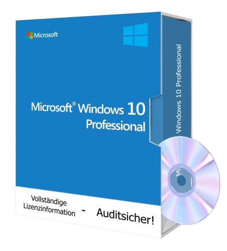 Microsoft Windows 10 Professionnel incl. DVD